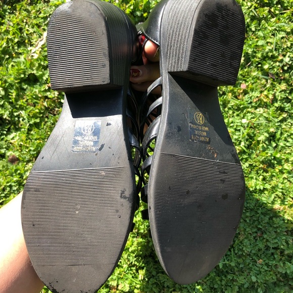 BLACK STRAPPY CUTOUT BOOTS - Picture 4 of 4